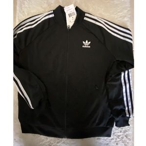 Adidas Black Zip Up Track Jacket